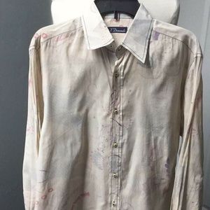 7 Diamonds Vintage Long Sleeve BUTTERFLY Shirt